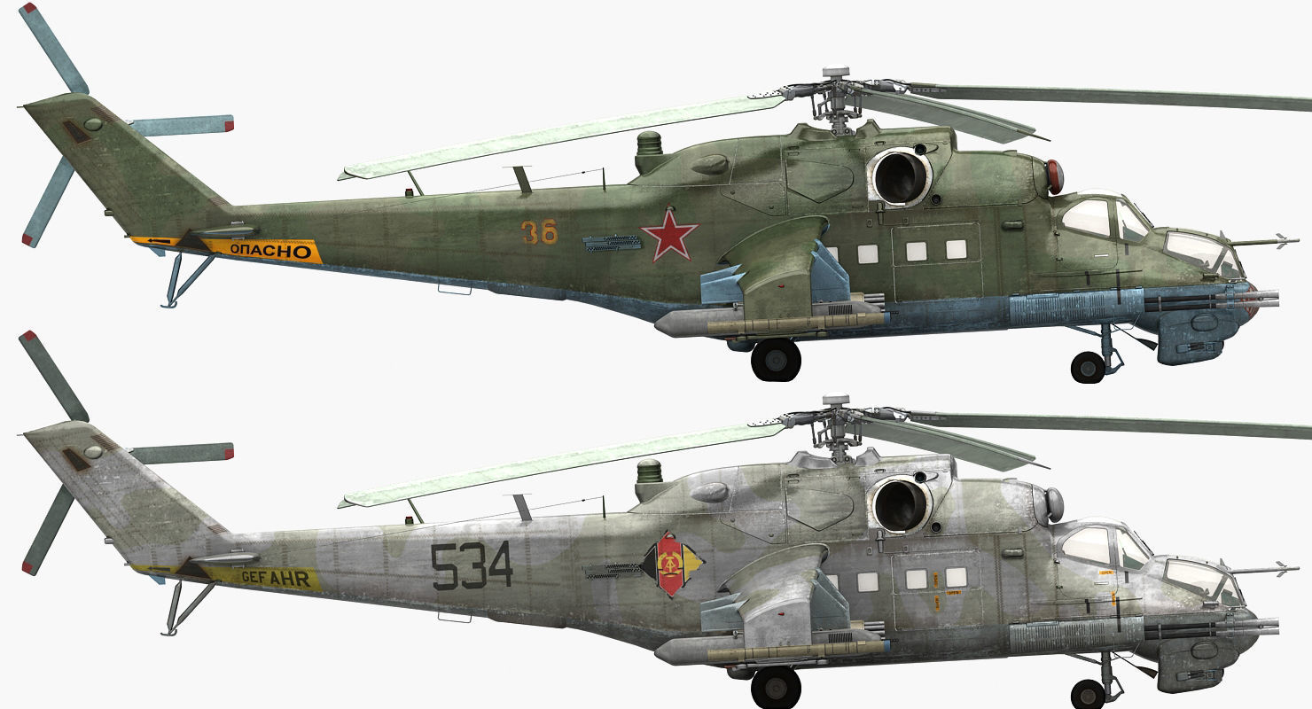 Mil Mi-24P Hind F Low-poly 3D model_14