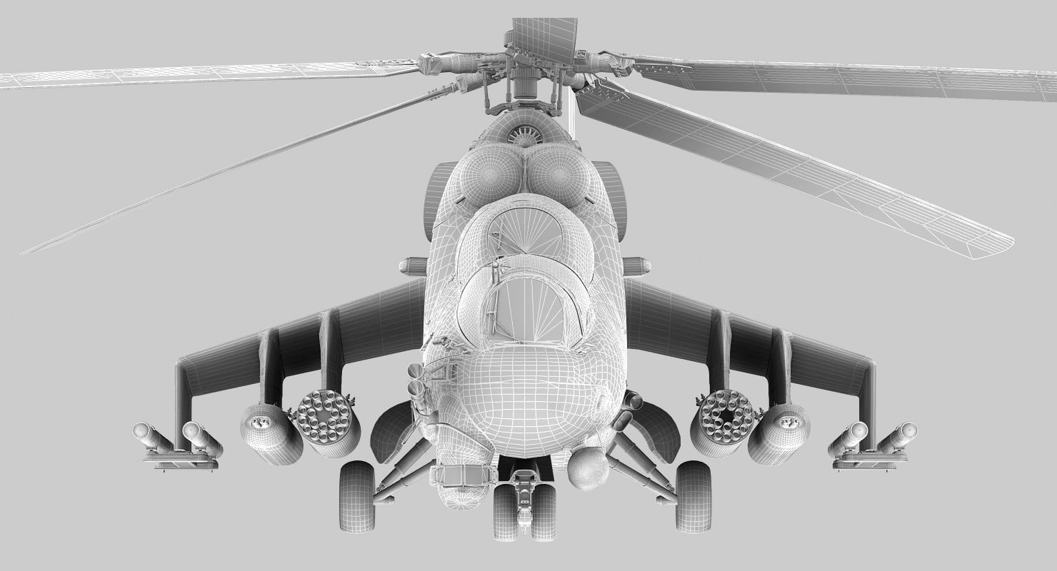 Mil Mi-24P Hind F Low-poly 3D model_18