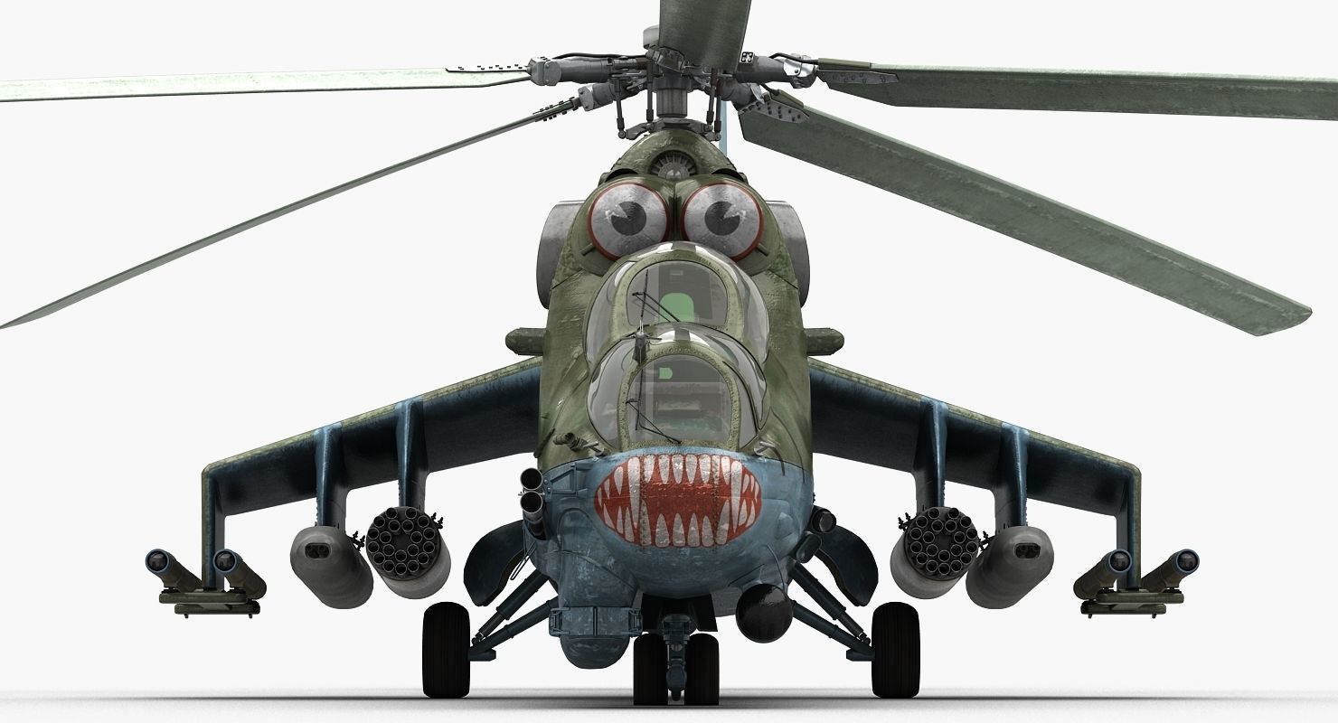 Mil Mi-24P Hind F Low-poly 3D model_6