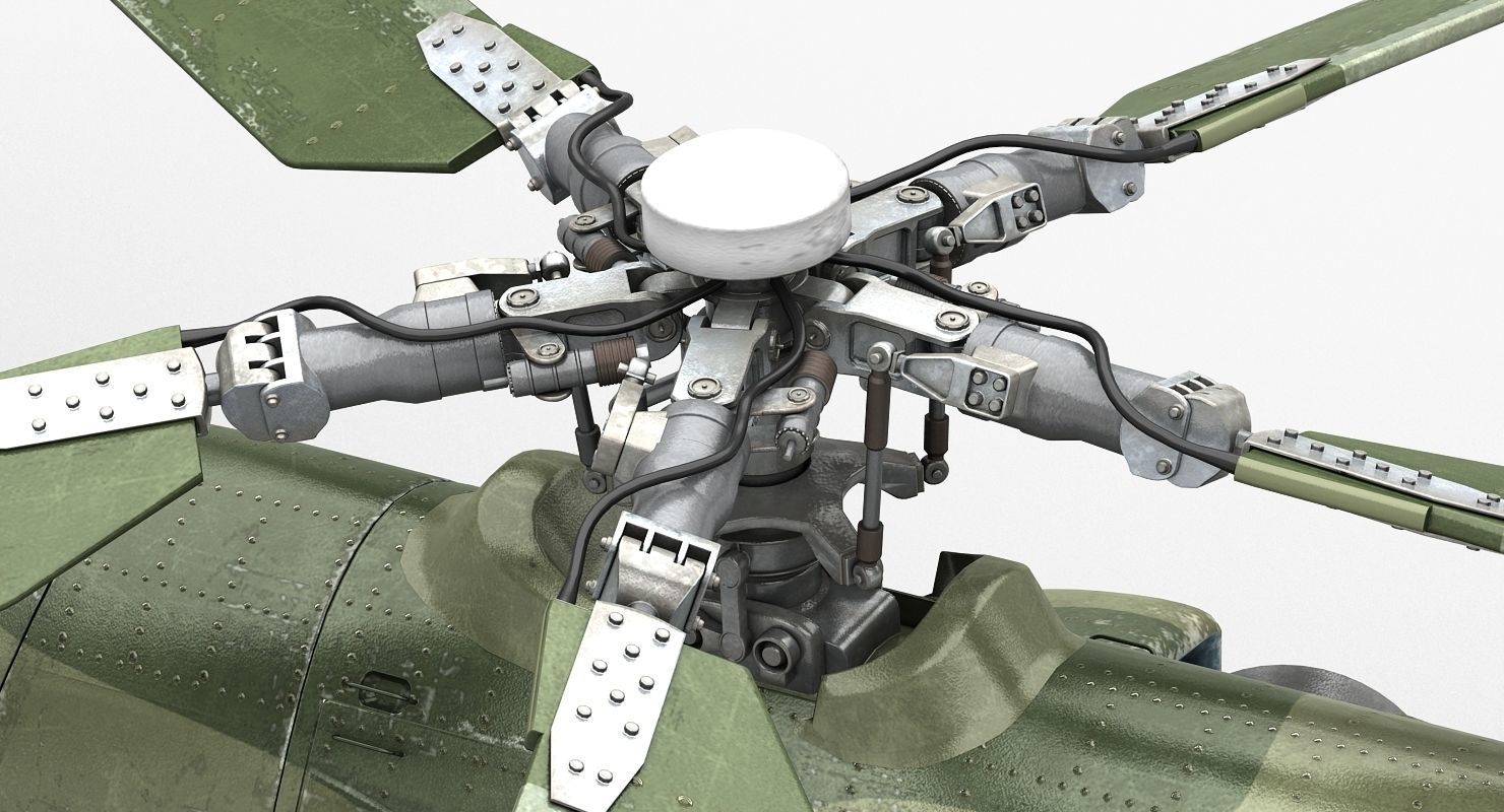 Mil Mi-24P Hind F Low-poly 3D model_13