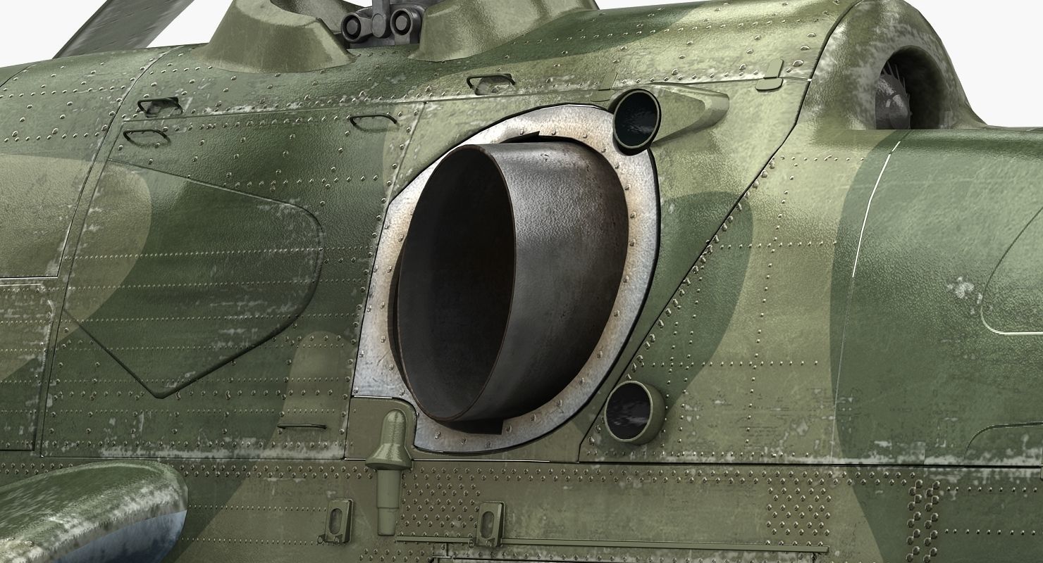 Mil Mi-24P Hind F Low-poly 3D model_19