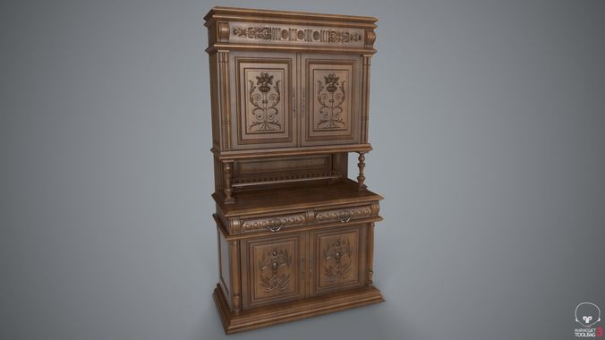 Sideboard Low-poly 3D model