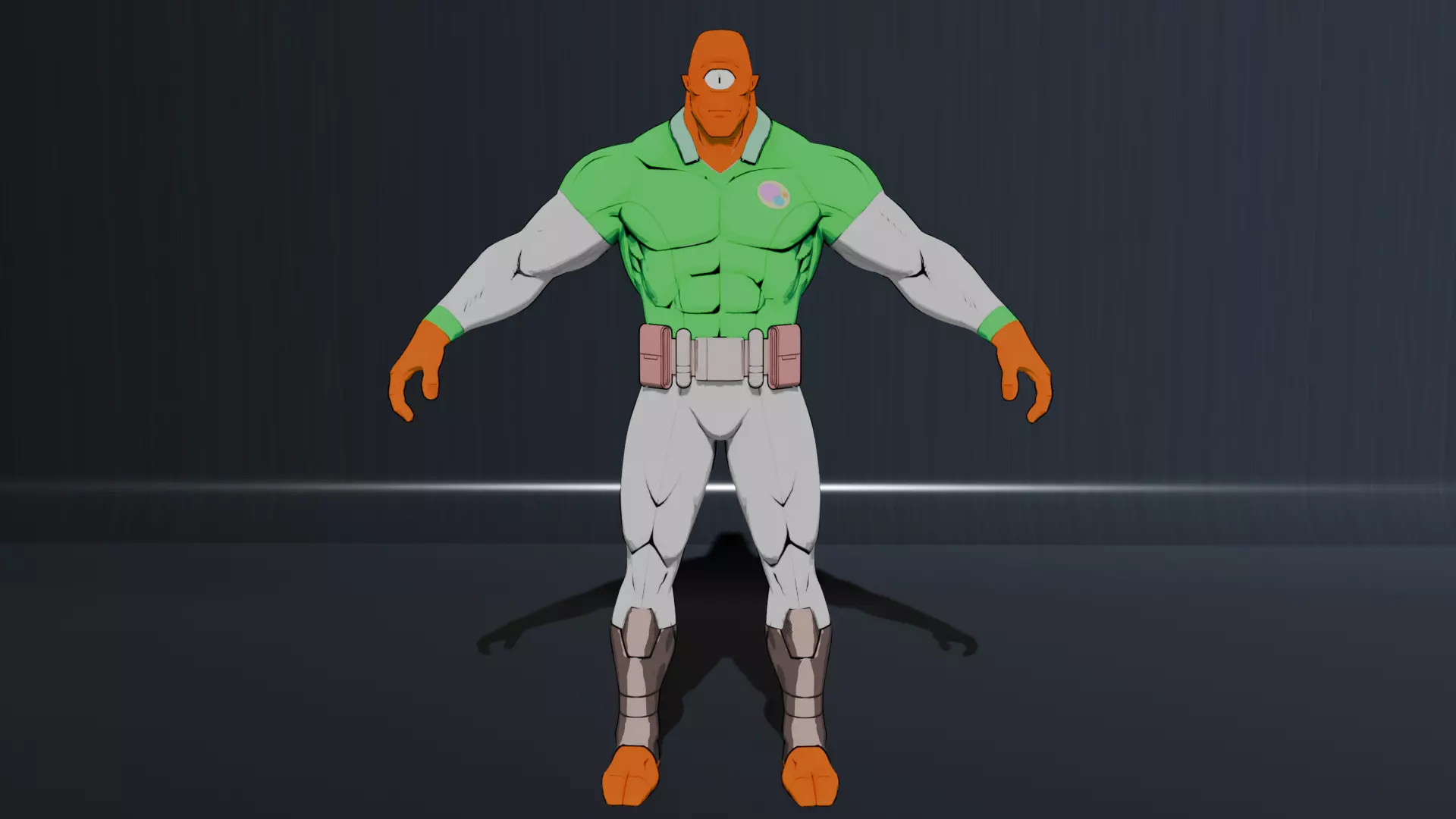 Allen The Alien Low-poly 3D model