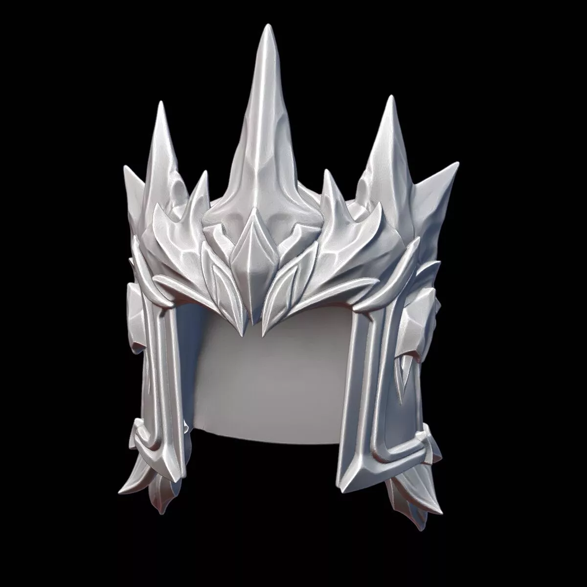 Frostspire Crown Fantasy Ice Crown STL 3D Printable Model 3D print model