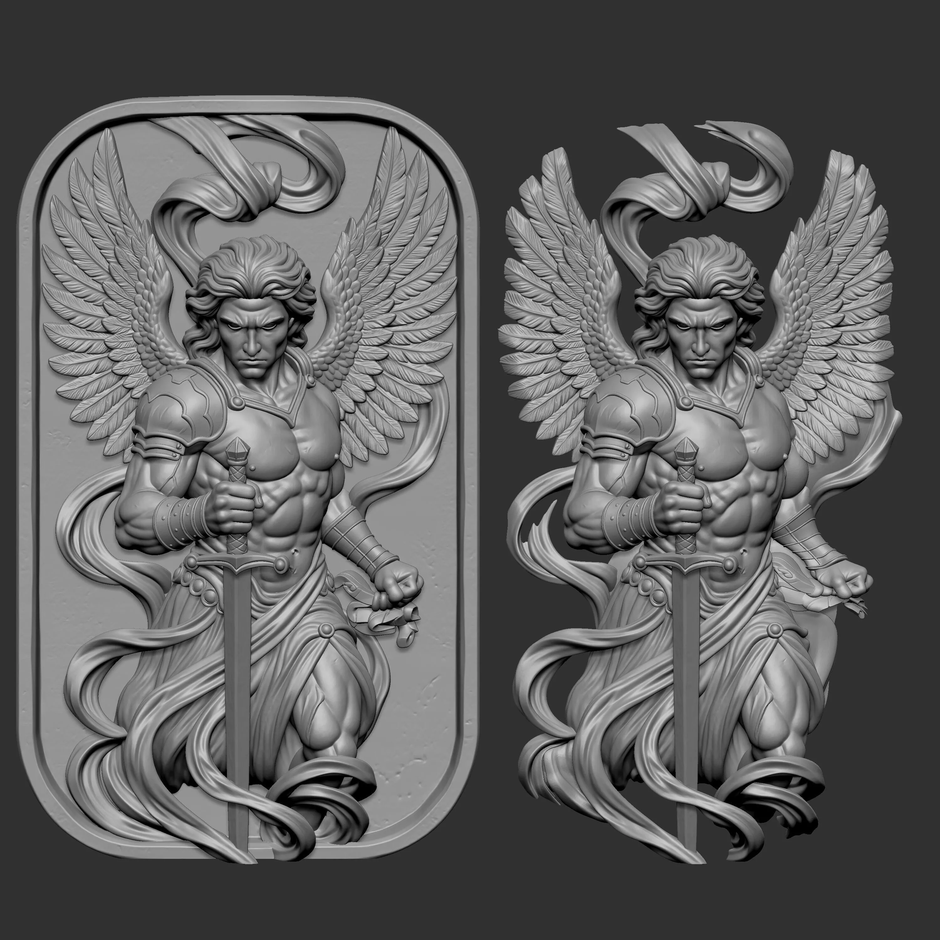 representing Archangel Michael 3D print model