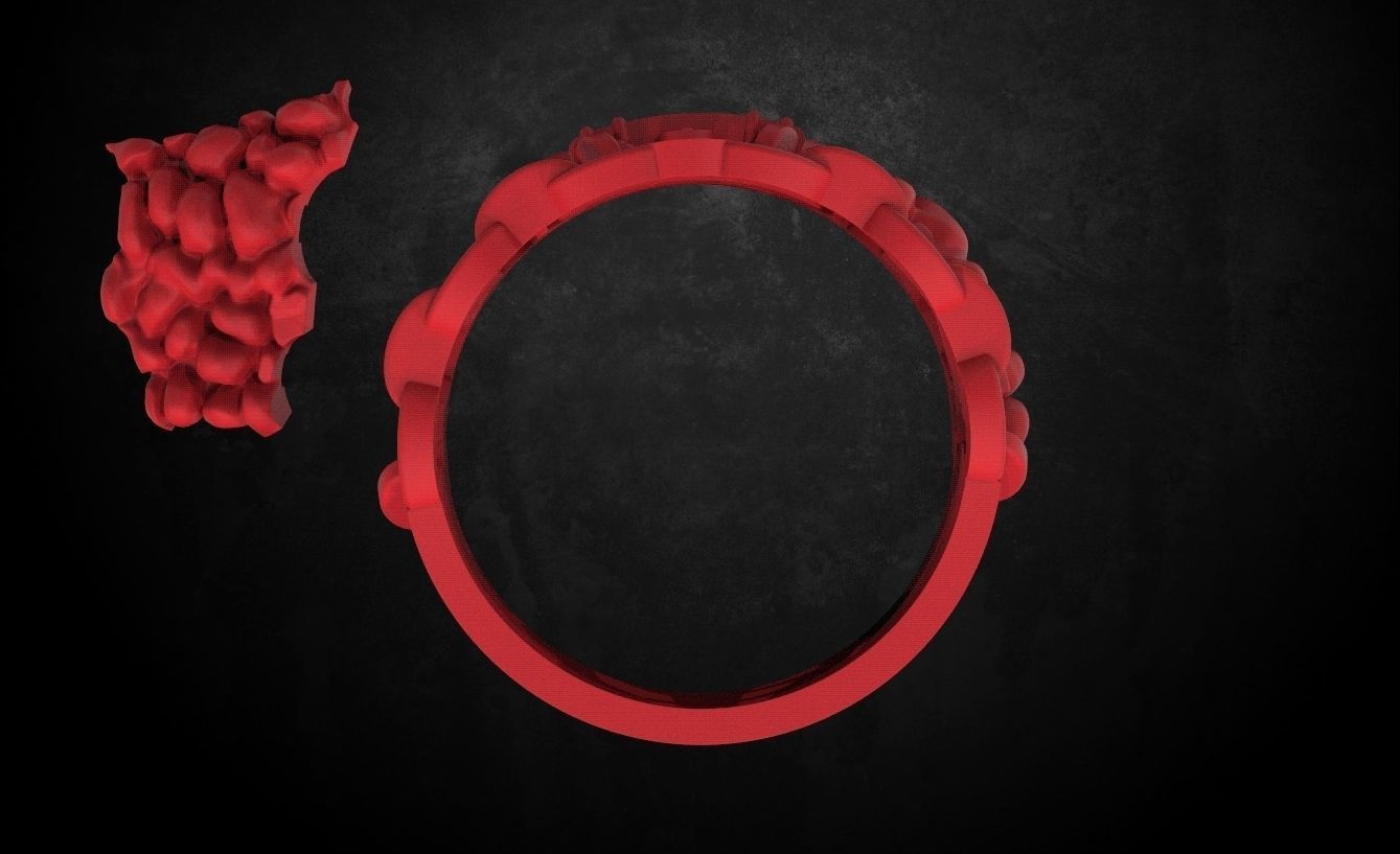 Male ring with an anchor 81 3D print model_7