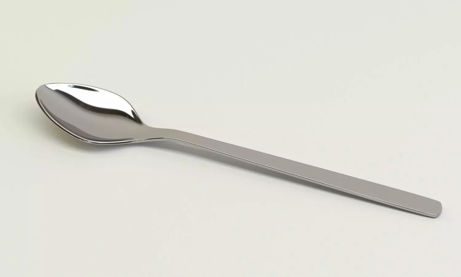 simple spoon 3D model_0