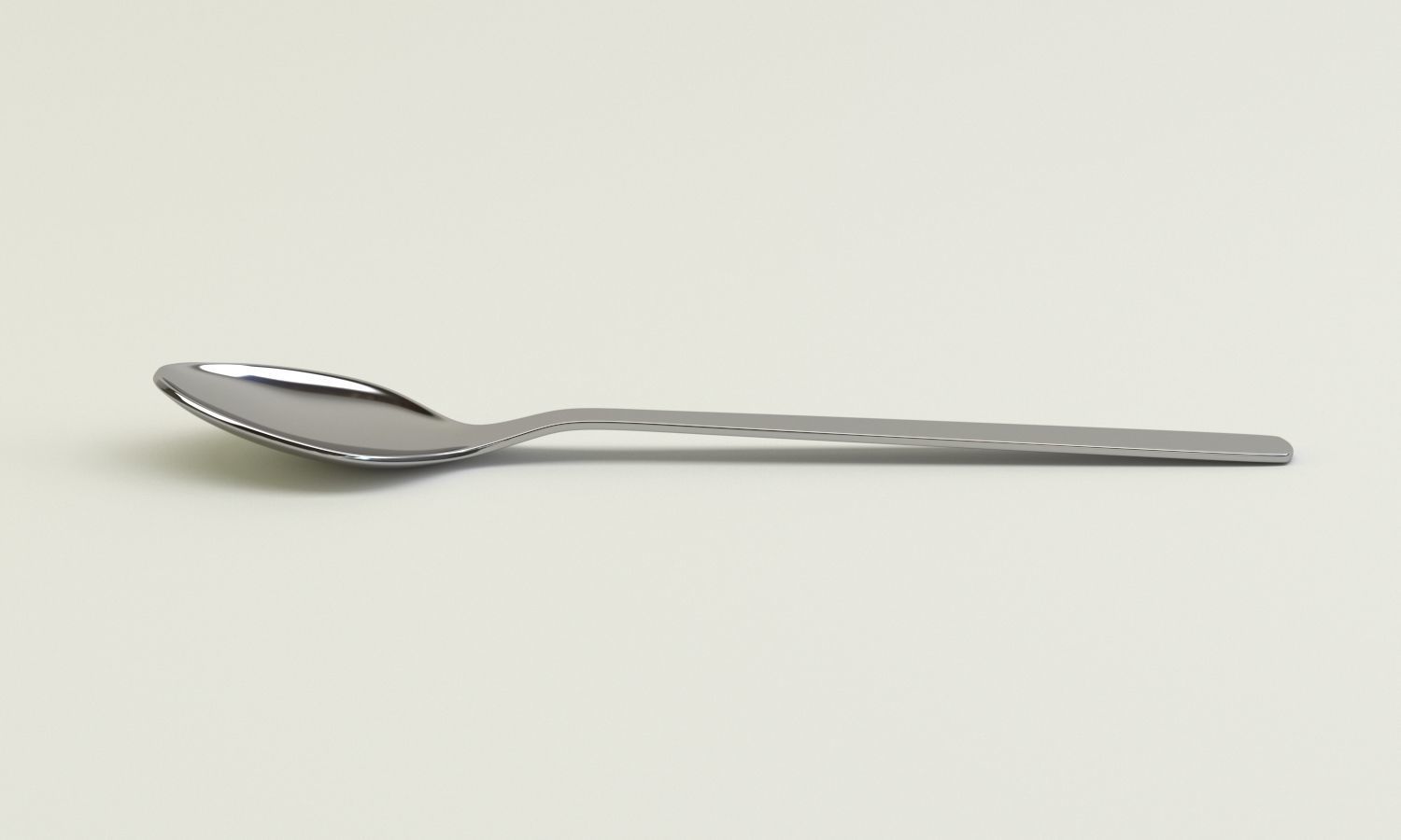 simple spoon 3D model_1