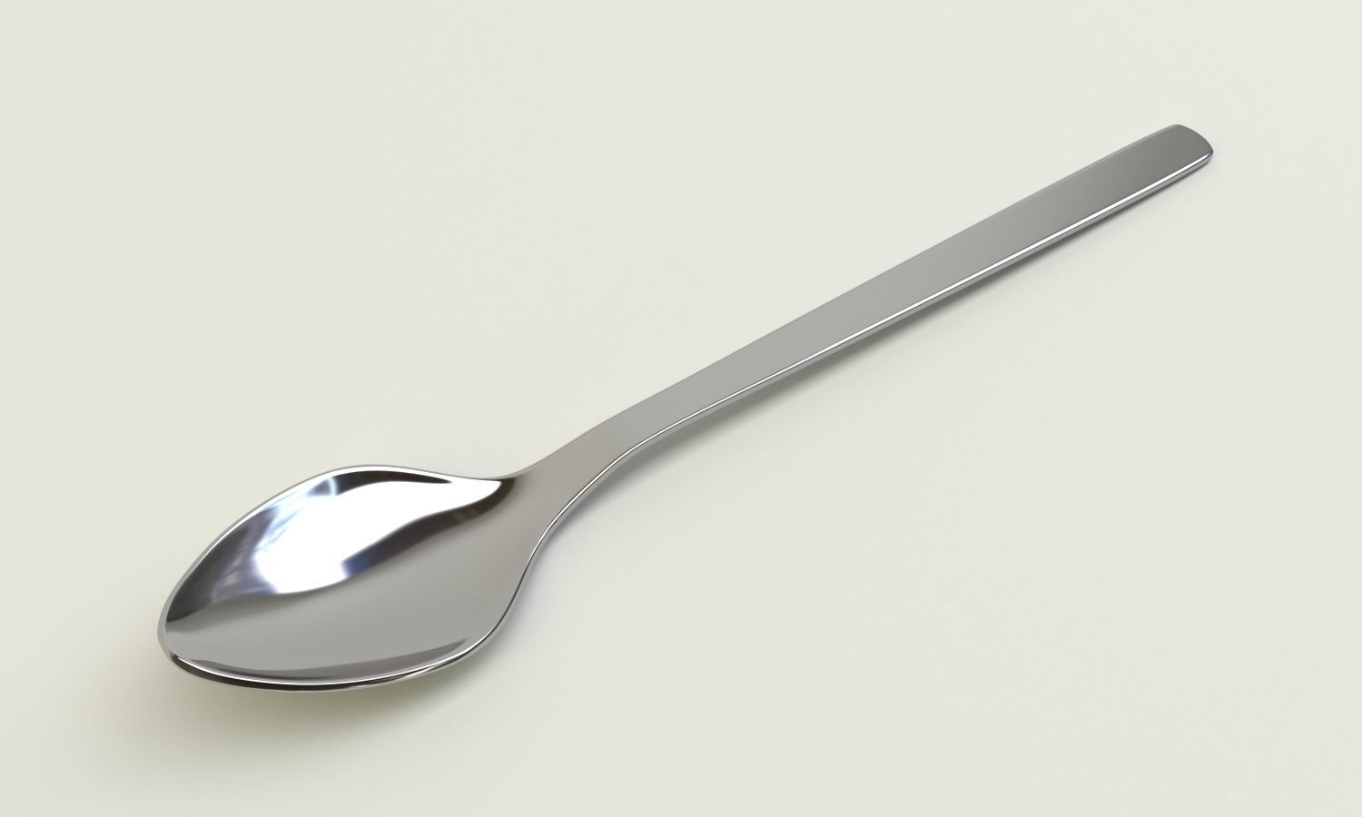 simple spoon 3D model_2