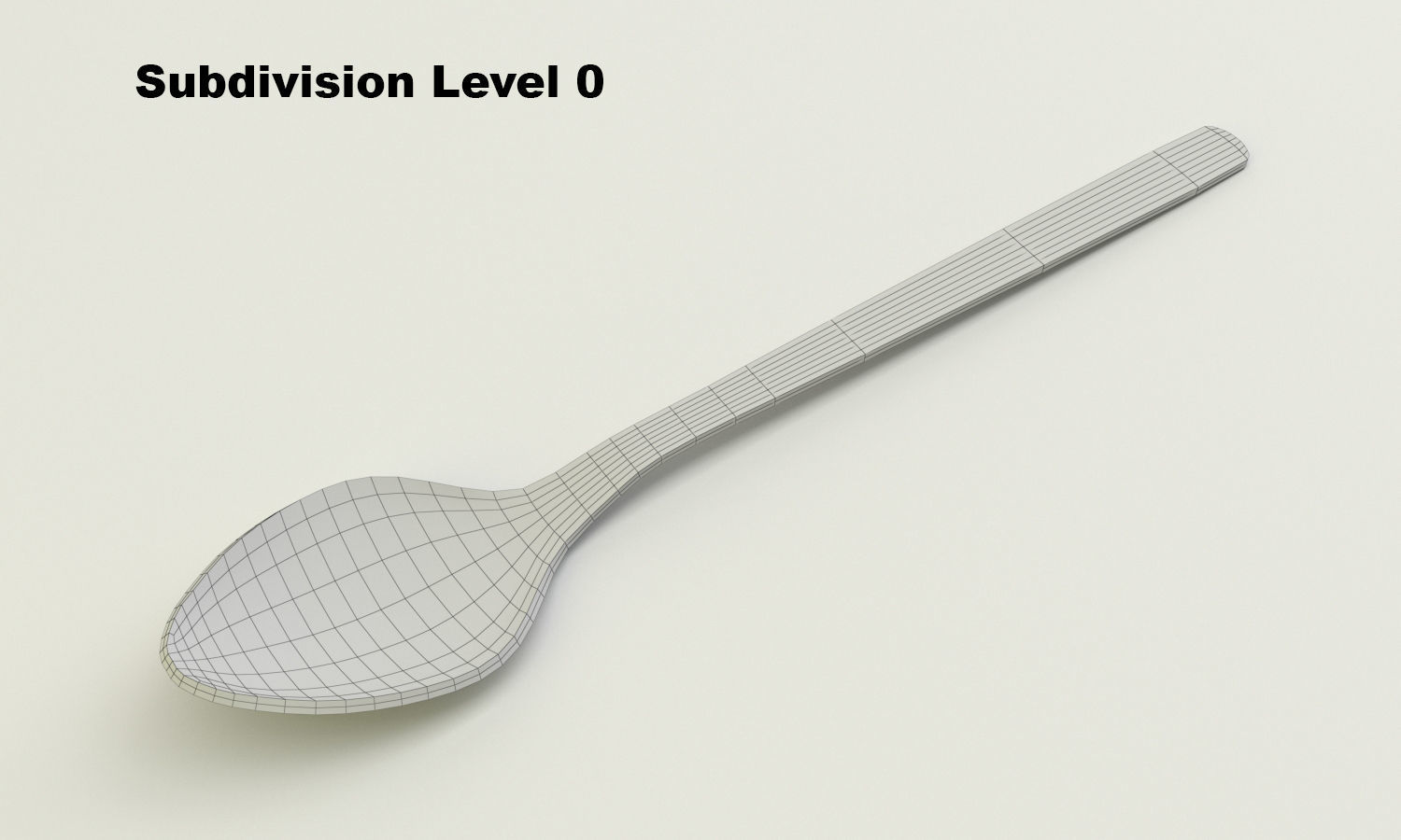 simple spoon 3D model_7