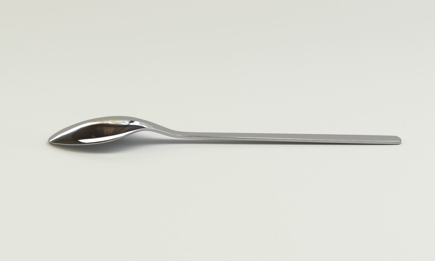 simple spoon 3D model_4