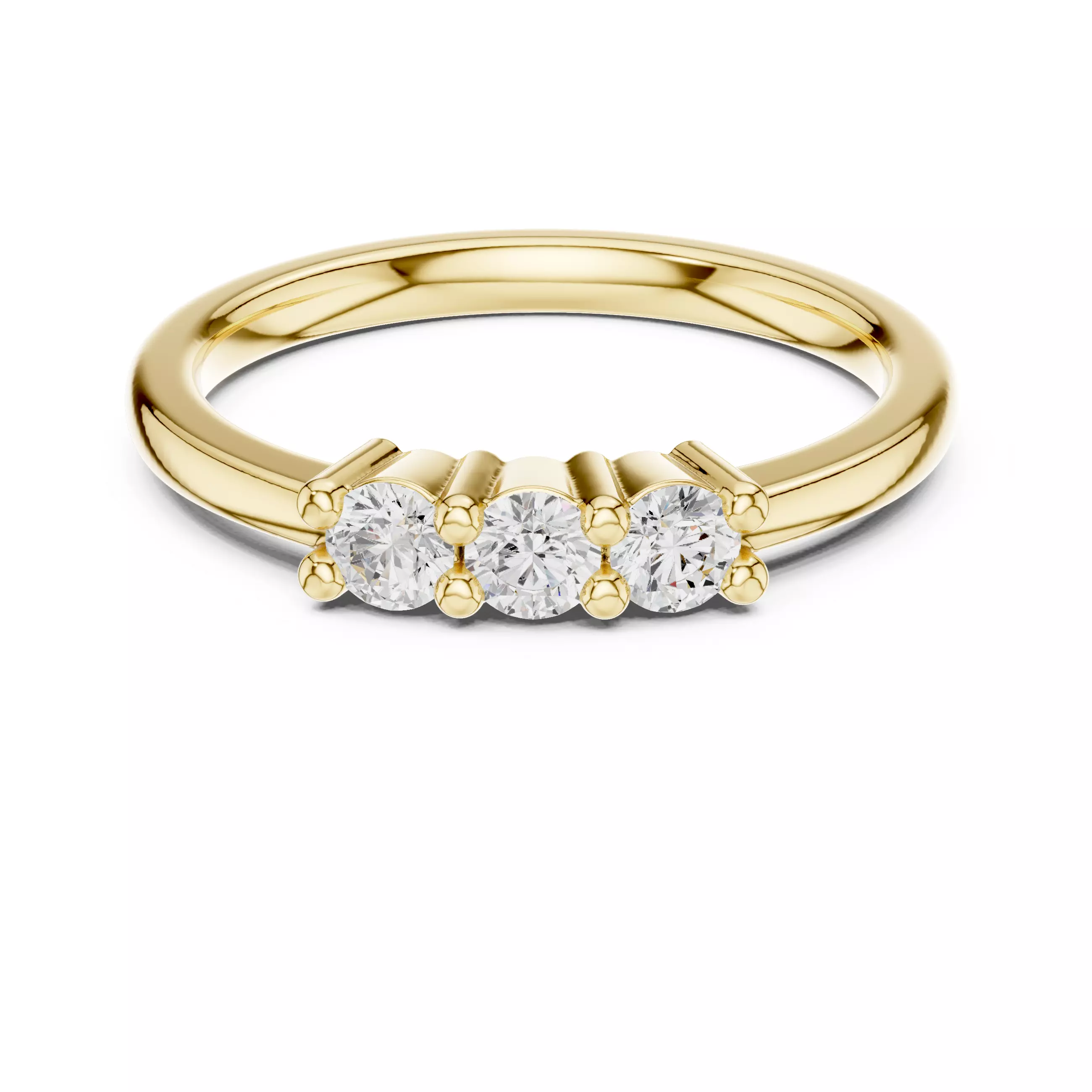 Diamond jewelry ring for woman 3D print model 3D print model