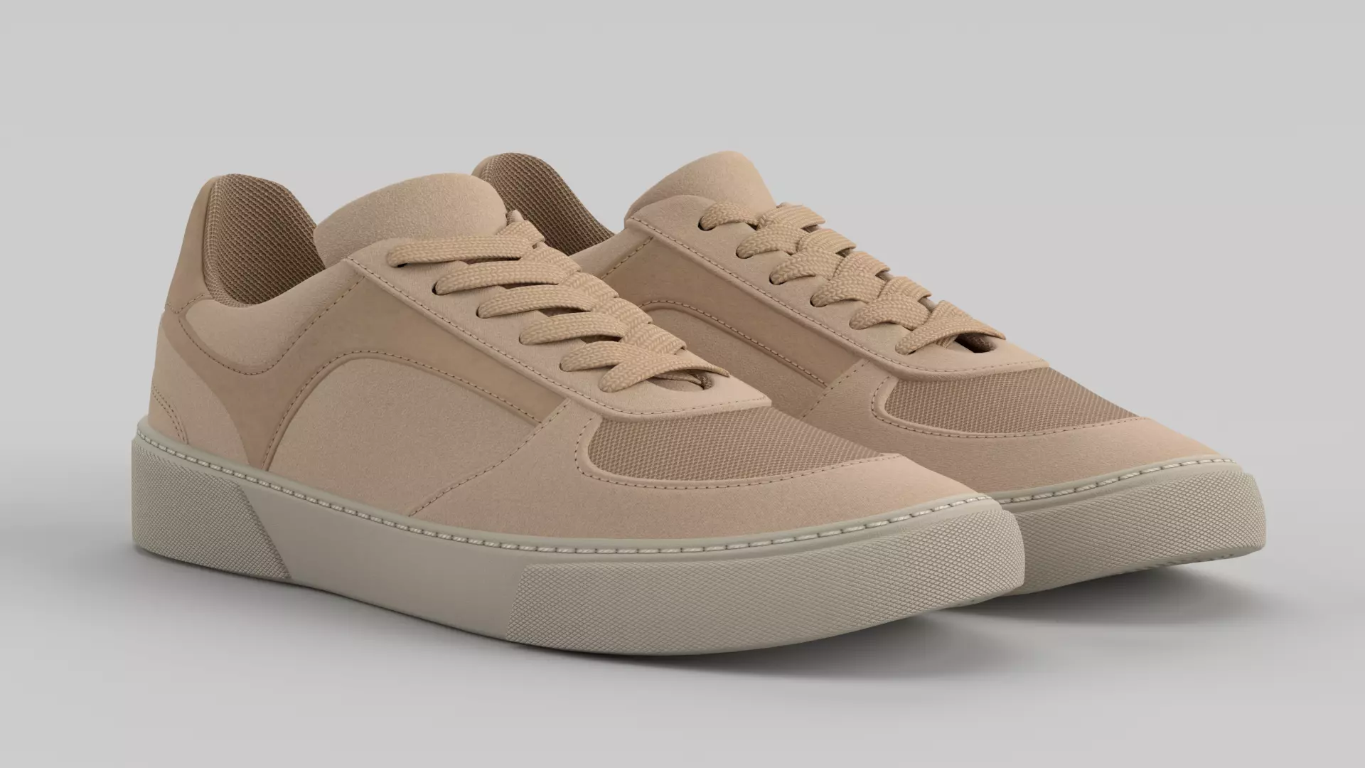 Crawler Safari Shoe Sneaker Low-poly 3D model