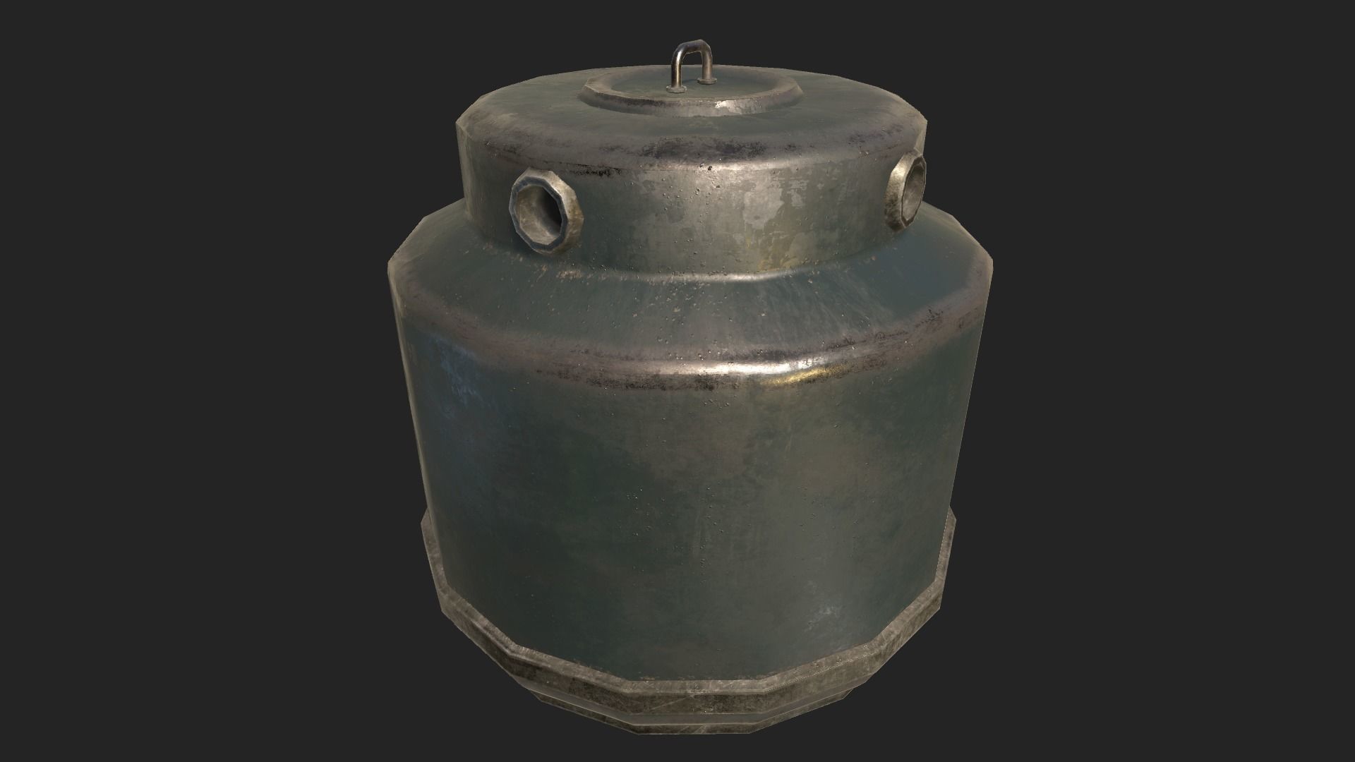 Bottle Recycling Container PBR  Low-poly 3D model_2