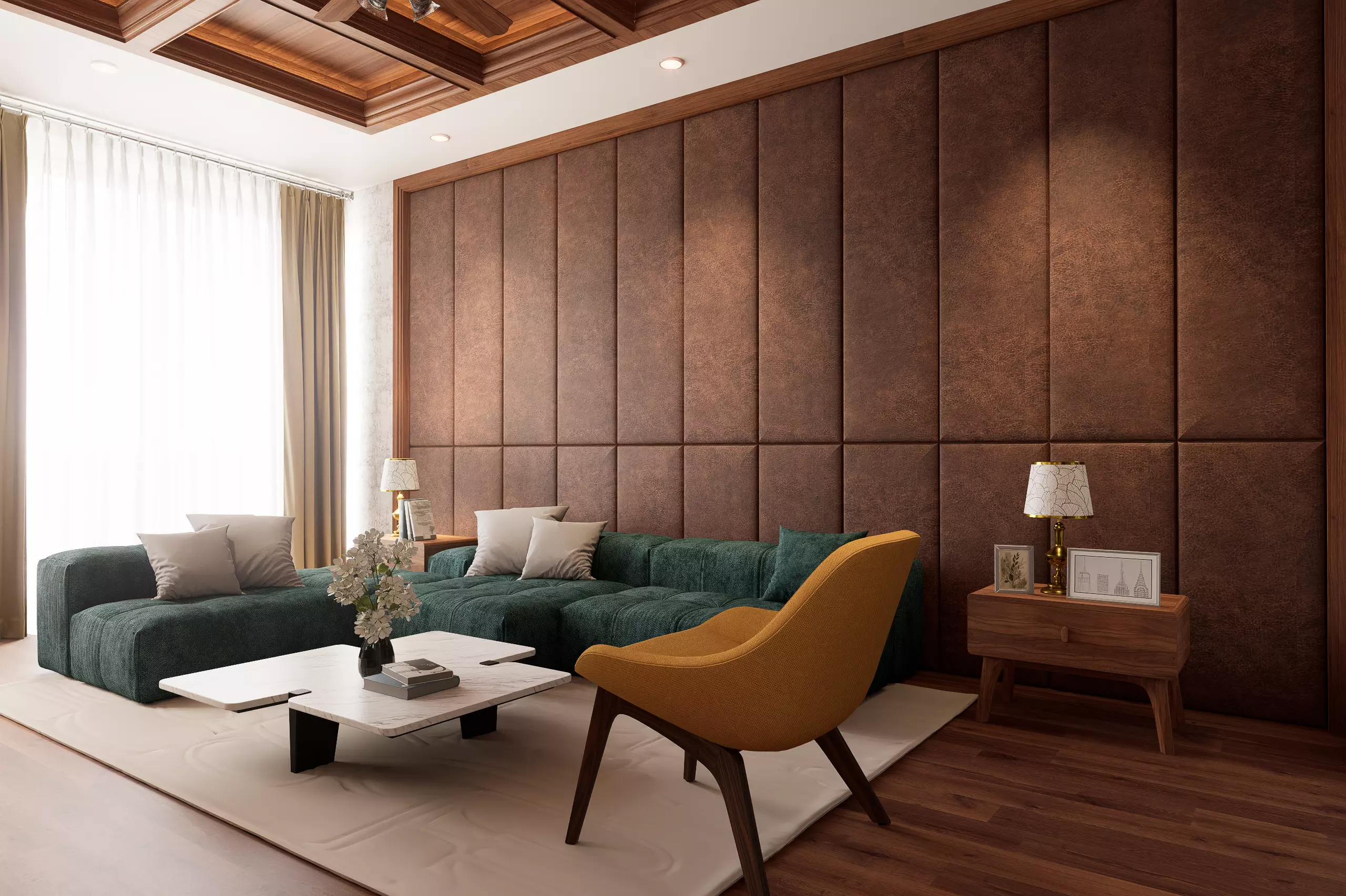 Modern Luxury Living Room SketchUp D5 Scene Free 3D model