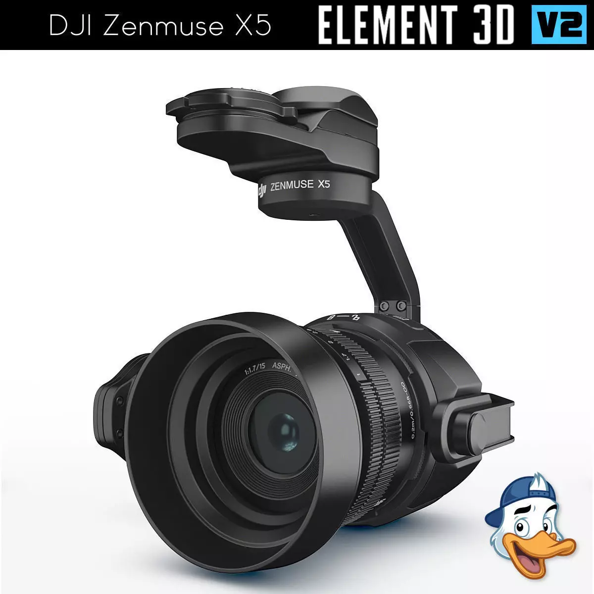 DJI Zenmuse X5 for Element 3D 3D model_0