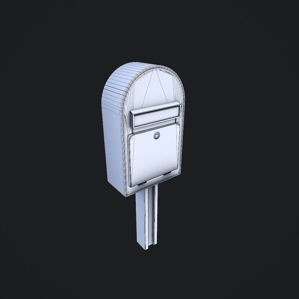 MailBox pbr mail box Low-poly 3D model_12