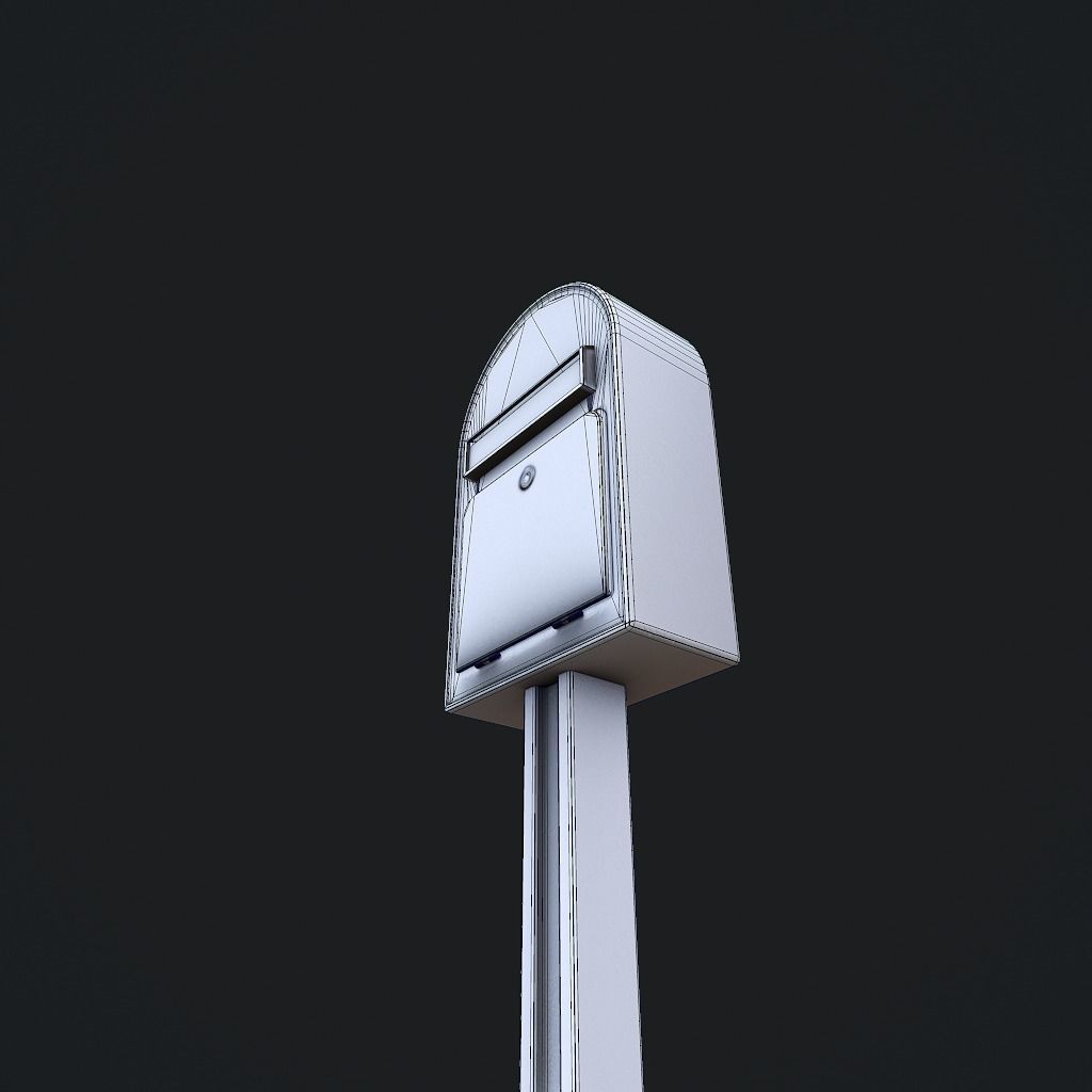 MailBox pbr mail box Low-poly 3D model_11