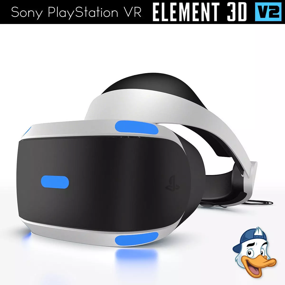 Sony PlayStation VR for Element 3D 3D model_0