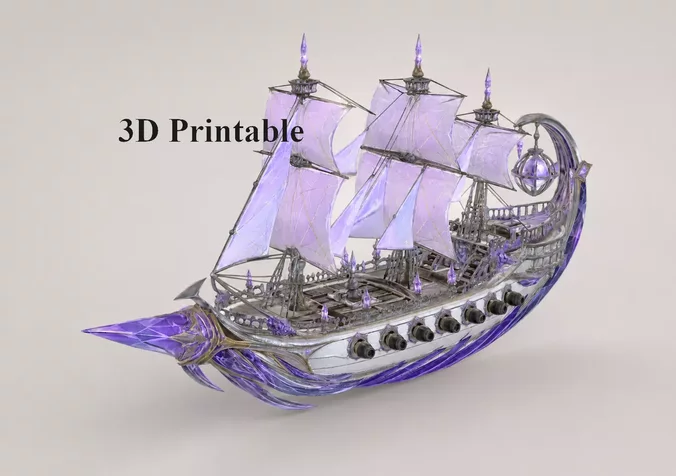 Aether Crystal Warship