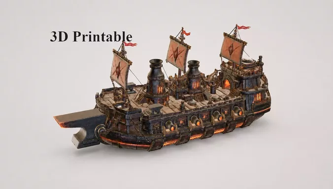 Emberforge Armored Warship