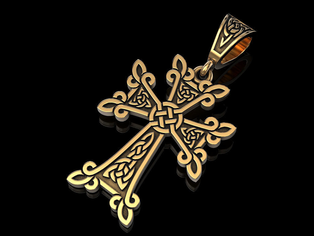 Celtic cross 3 3D print model_2