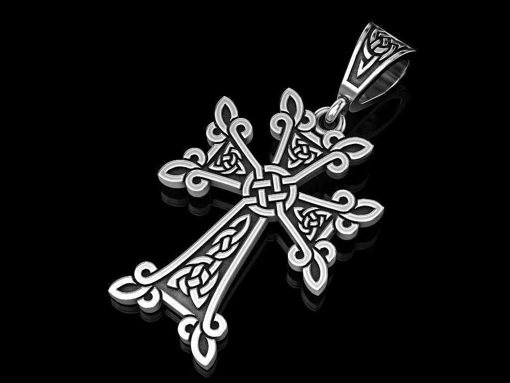 Celtic cross 3 3D print model_0
