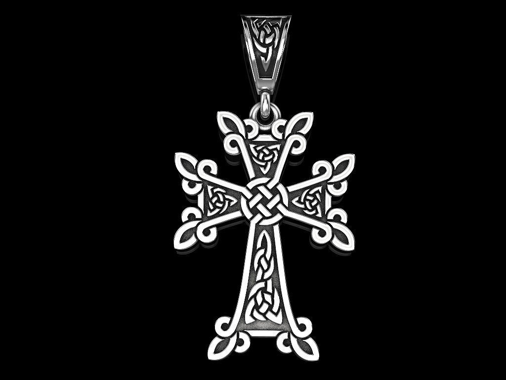 Celtic cross 3 3D print model_1