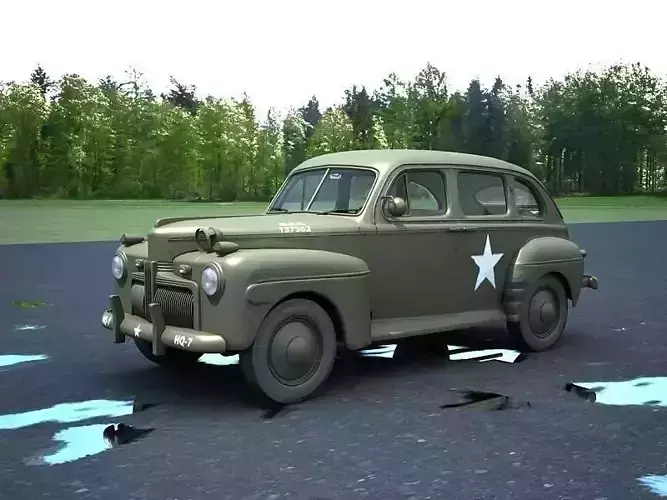US Army staff car 3D model