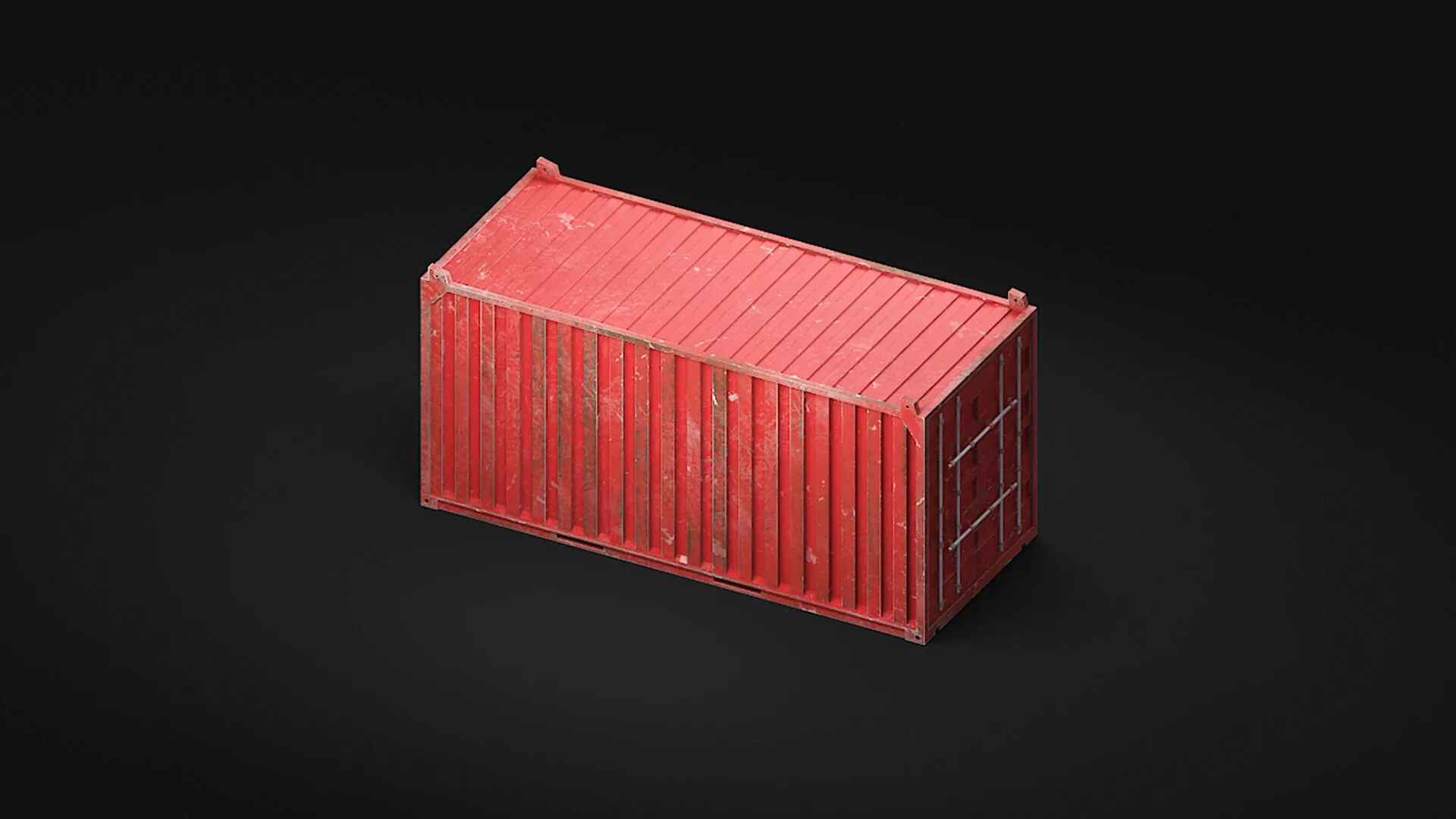 Shipping Cargo Container Industrial Storage Low-poly 3D model