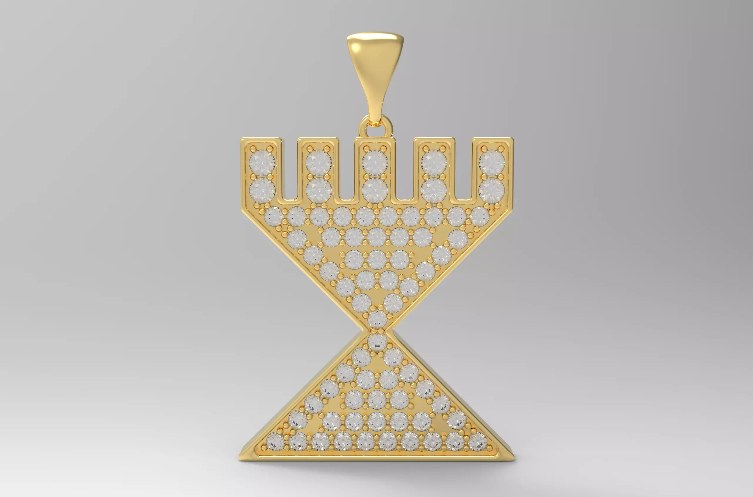 Hand Amulet Pendant Anatolian Kilim Motif Evil Eye Protection 3D print model