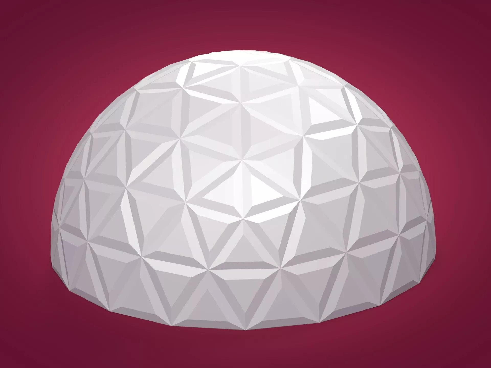 Architectural Structures Low-poly 3D model