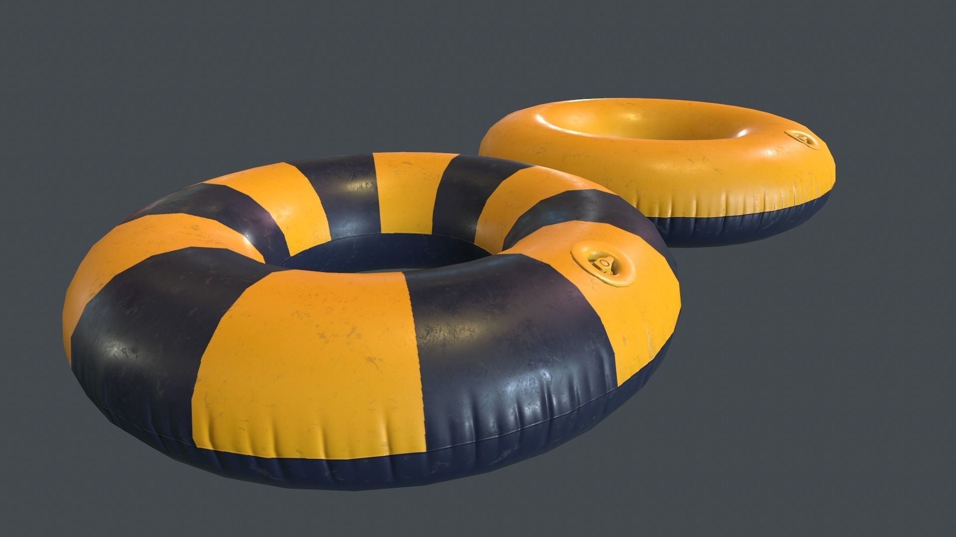 Inflatable Ring PBR Game Ready Low-poly 3D model_2