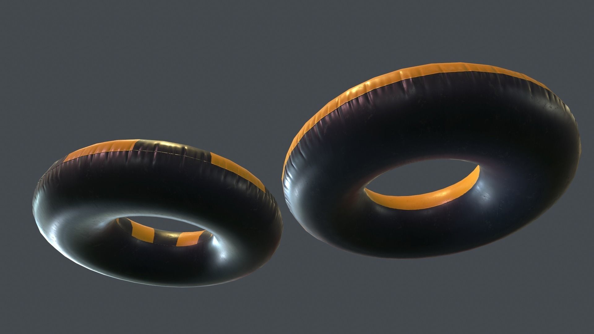 Inflatable Ring PBR Game Ready Low-poly 3D model_6