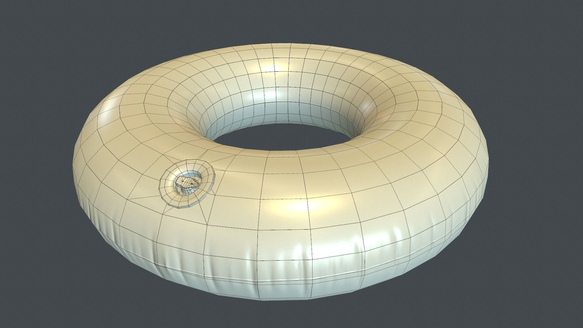 Inflatable Ring PBR Game Ready Low-poly 3D model_11