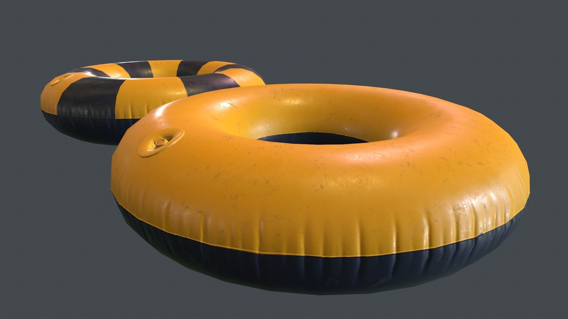 Inflatable Ring PBR Game Ready Low-poly 3D model_3