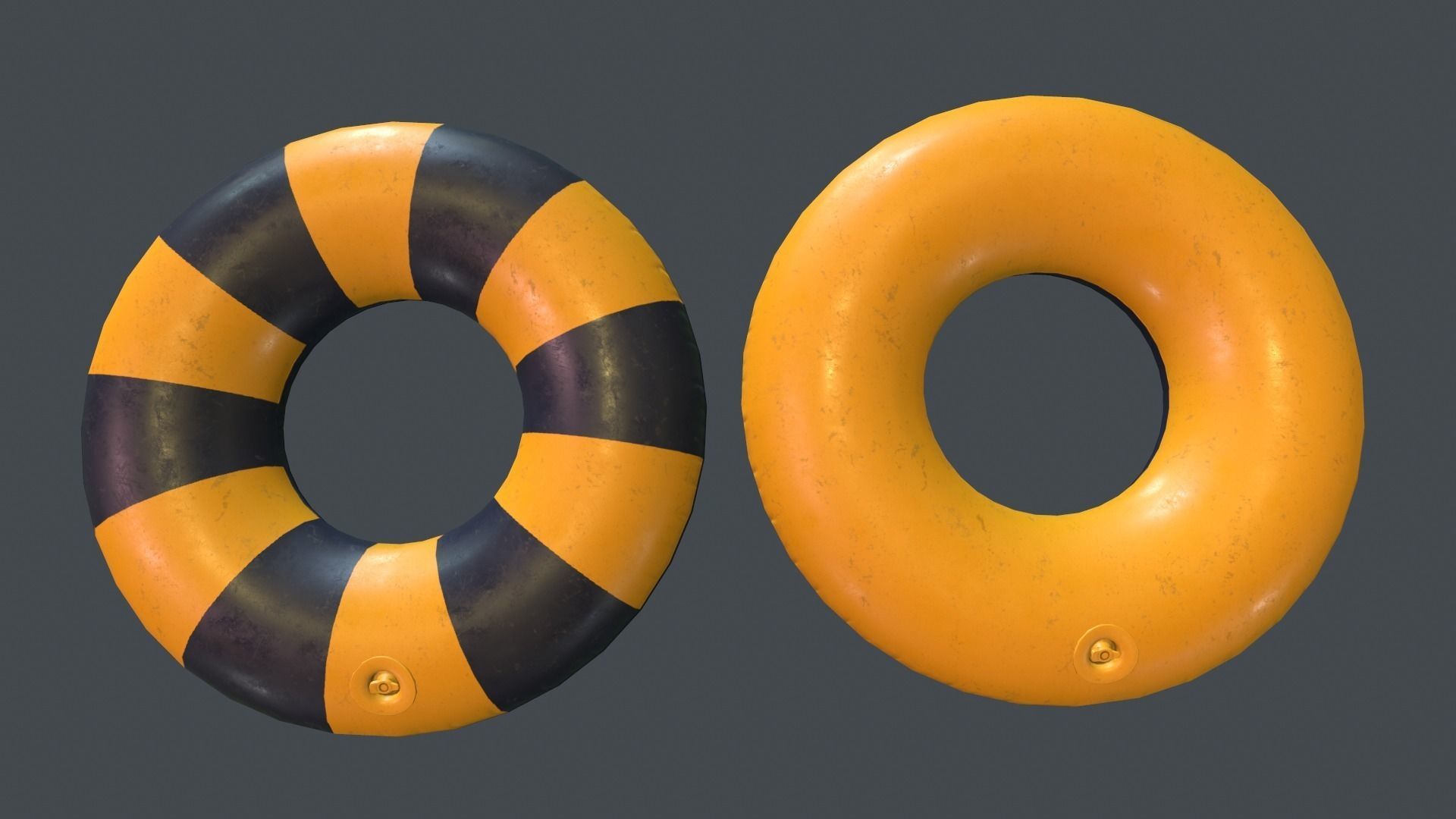 Inflatable Ring PBR Game Ready Low-poly 3D model_5