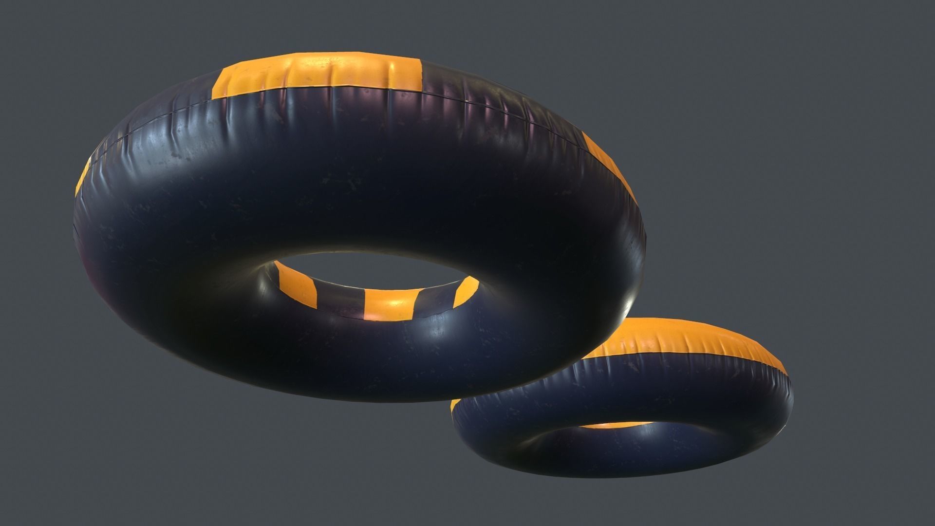 Inflatable Ring PBR Game Ready Low-poly 3D model_4