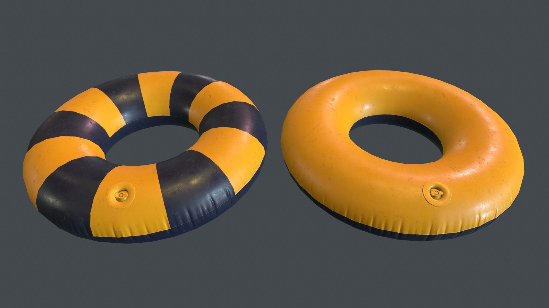 Inflatable Ring PBR Game Ready Low-poly 3D model_1