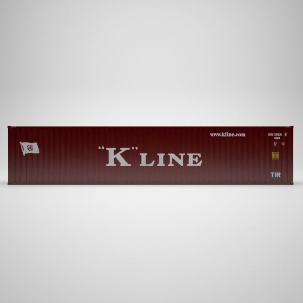 Cargo Container - KLINE - Contenedor de carga 3D model_8
