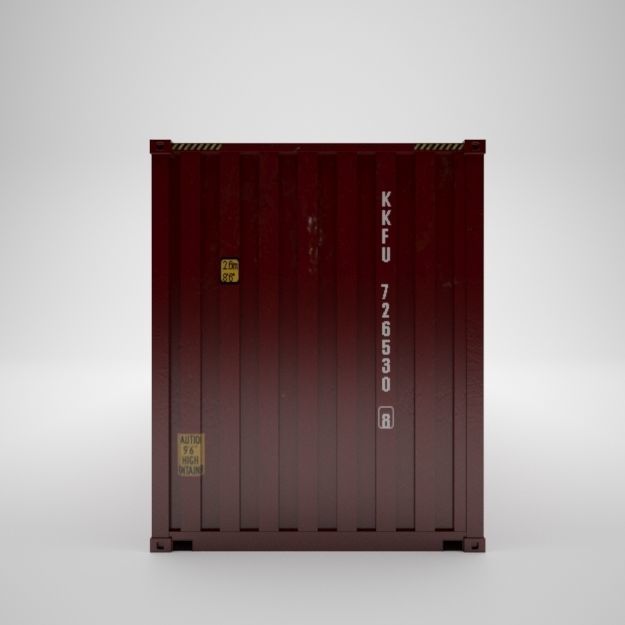 Cargo Container - KLINE - Contenedor de carga 3D model_6