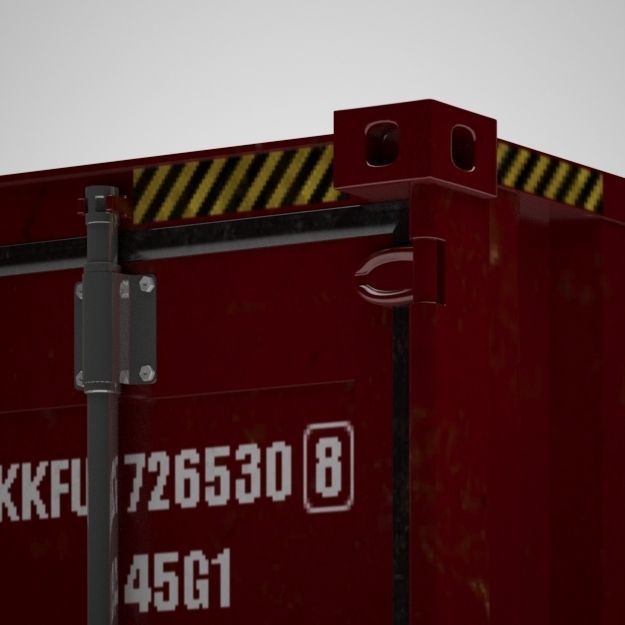 Cargo Container - KLINE - Contenedor de carga 3D model_5