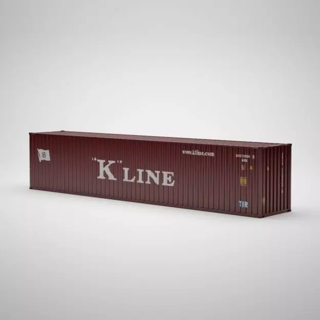 Cargo Container - KLINE - Contenedor de carga 3D model_0
