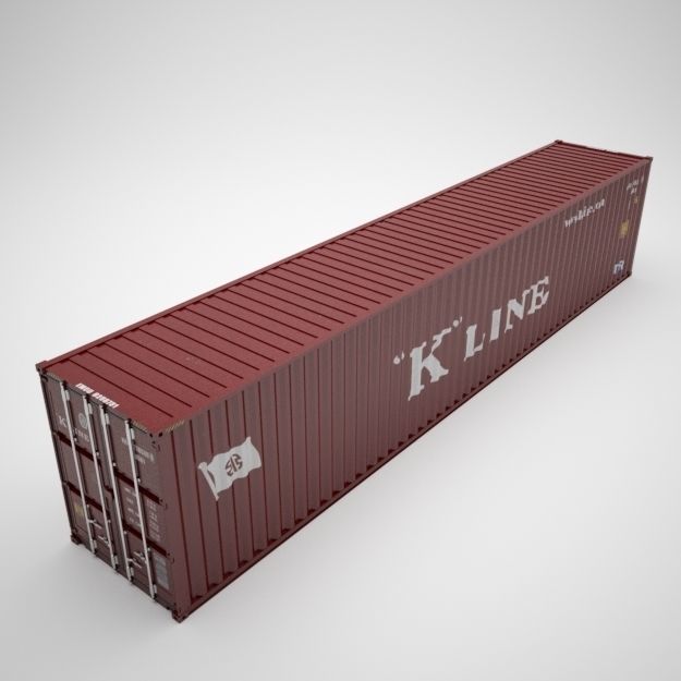 Cargo Container - KLINE - Contenedor de carga 3D model_9