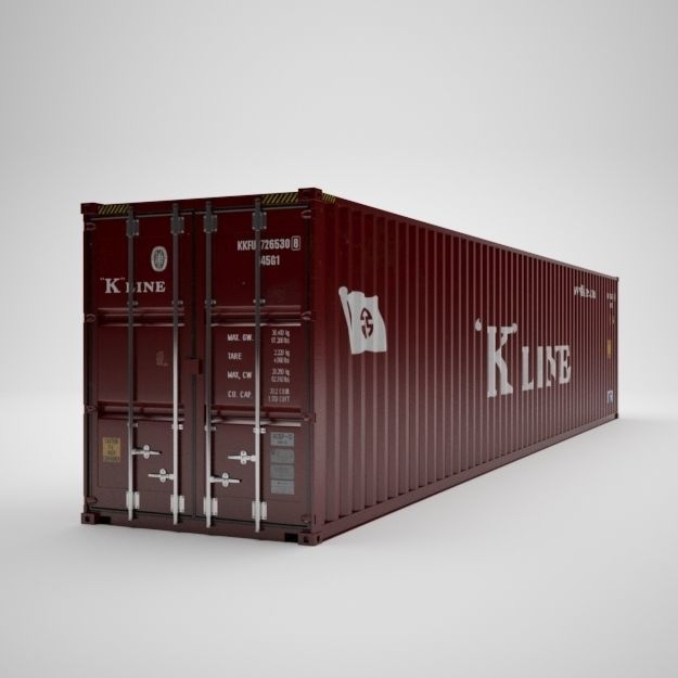 Cargo Container - KLINE - Contenedor de carga 3D model_3