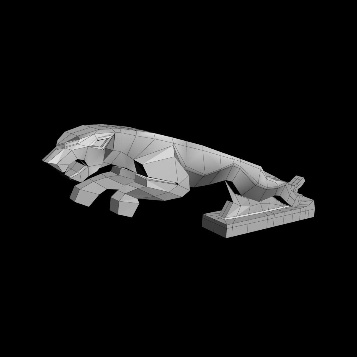 Jaguar mascot 3D model_5