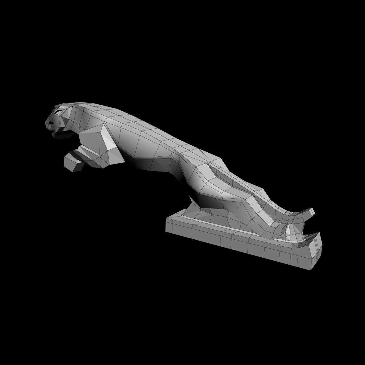 Jaguar mascot 3D model_7