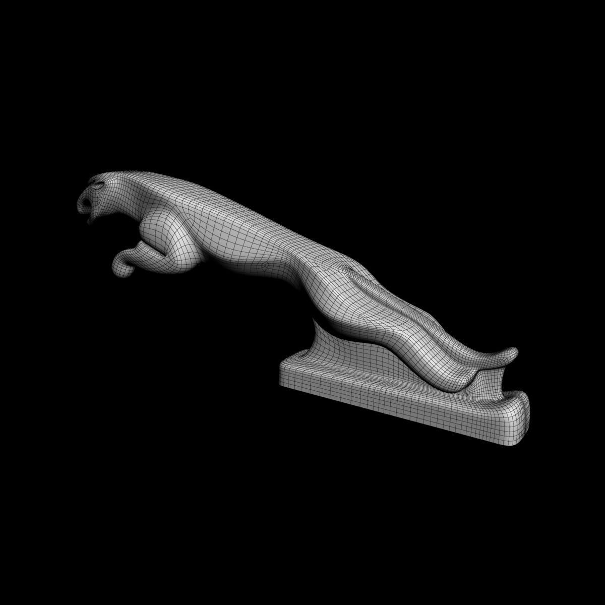 Jaguar mascot 3D model_8