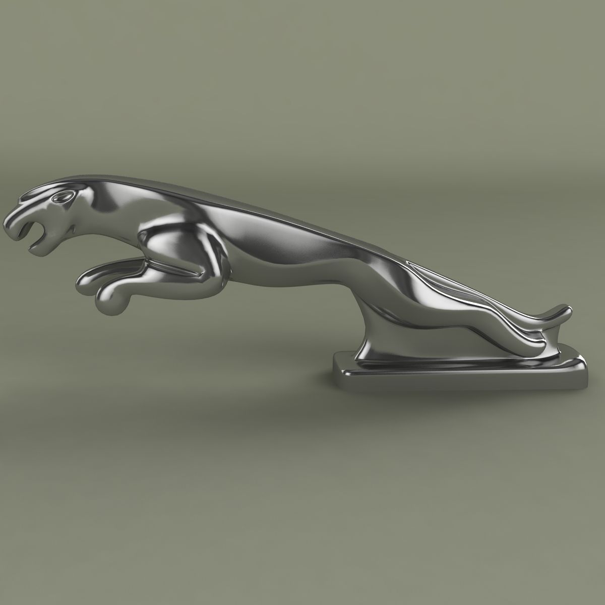 Jaguar mascot 3D model_1