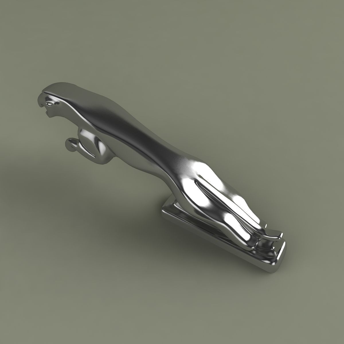 Jaguar mascot 3D model_3